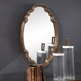 Mirror Ariane Gold Oval Mirror