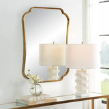 Mirror Athena Brushed Brass Mirror