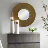 Mirror Axel Round Brass Mirror