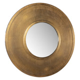 Mirror Axel Round Brass Mirror