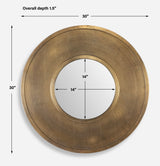 Mirror Axel Round Brass Mirror