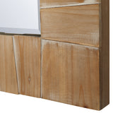 Mirror Ayanna Gray Washed Wood Mirror