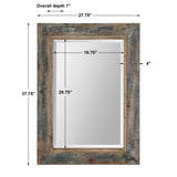 Mirror Bozeman Distressed Blue Mirror