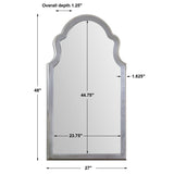 Mirror Brayden Arched Silver Mirror