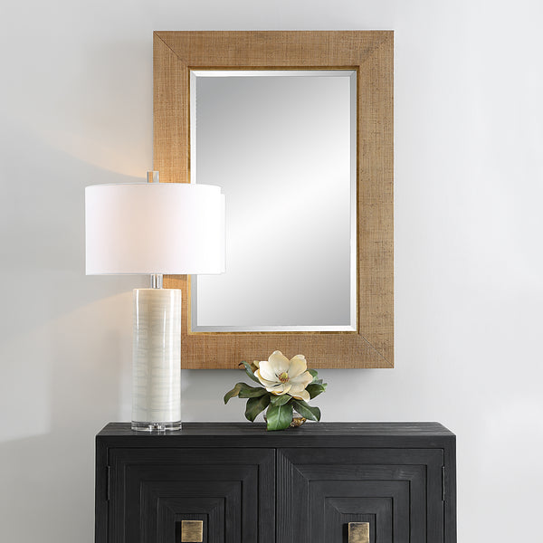 Mirror Bungalow Grass Cloth Mirror