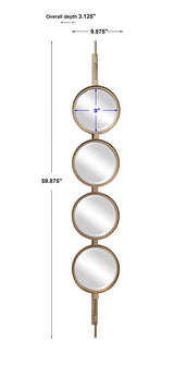 Mirror Button Gold Mirror