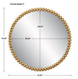 Mirror Byzantine Round Gold Mirror