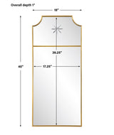 Mirror Caddington Tall Brass Mirror