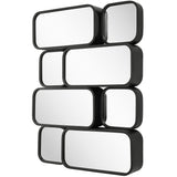Mirror Canute Modern Black Mirror