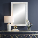 Mirror Cape Whitewashed Rattan Mirror