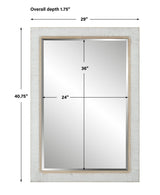 Mirror Cape Whitewashed Rattan Mirror