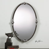 Mirror Carrick Black Oval Mirror