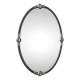 Mirror Carrick Black Oval Mirror