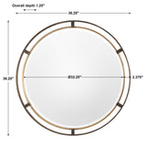 Mirror Carrizo Bronze Round Mirror