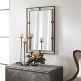 Mirror Carrizo Gold & Bronze Rectangle Mirror