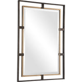 Mirror Carrizo Gold & Bronze Rectangle Mirror