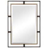Mirror Carrizo Gold & Bronze Rectangle Mirror