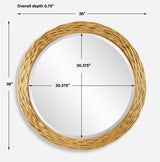 Mirror Celeste Gold Round Mirror