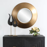 Mirror Contessa Round Gold Mirror