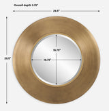 Mirror Contessa Round Gold Mirror