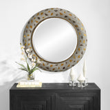Mirror Copper Terrazzo Round Mirror