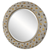 Mirror Copper Terrazzo Round Mirror