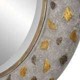 Mirror Copper Terrazzo Round Mirror