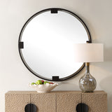 Mirror Cornelia Black Round Mirror