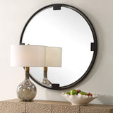 Mirror Cornelia Black Round Mirror