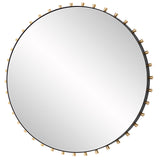 Mirror Cosmopolitan Round Mirror // Black & Gold
