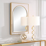 Mirror Crisanta Gloss White Arch Mirror
