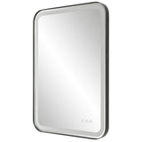 Mirror Crofton Lighted Black Vanity Mirror