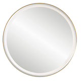 Mirror Crofton Lighted Brass Round Mirror