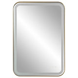 Mirror Crofton Lighted Brass Vanity Mirror
