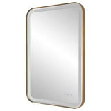 Mirror Crofton Lighted Brass Vanity Mirror