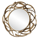 Mirror Cutting Edge Bronze Round Mirror