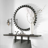 Mirror Cyra Round Bauble Mirror // Black