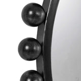 Mirror Cyra Round Bauble Mirror // Black
