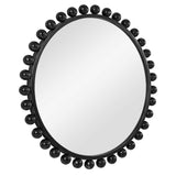 Mirror Cyra Round Bauble Mirror // Black