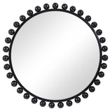 Mirror Cyra Round Bauble Mirror // Black
