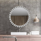Mirror Cyra White Round Mirror
