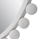 Mirror Cyra White Round Mirror