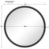 Mirror Dandridge Round Industrial Mirror