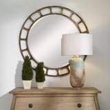 Mirror Darby Distressed Round Mirror