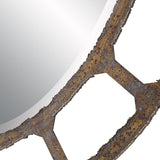 Mirror Darby Distressed Round Mirror