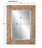 Mirror Demetria Wooden Mirror, Small