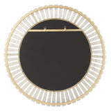Mirror Denali Textured Glass Round Mirror