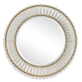 Mirror Denali Textured Glass Round Mirror