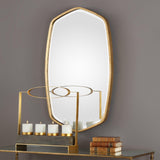 Mirror Duronia Antiqued Gold Mirror