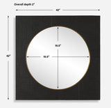 Mirror Ember Black Square Mirror